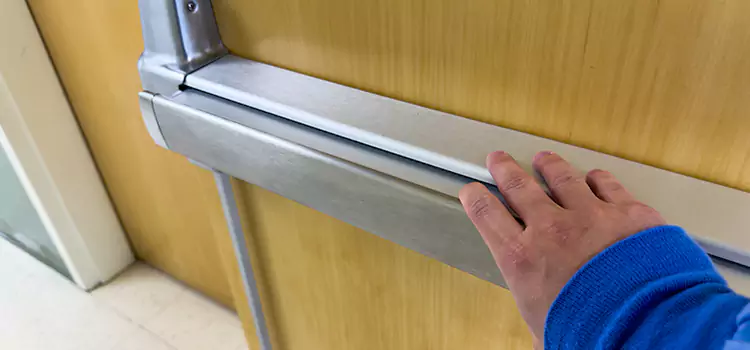 Installing a Push Bar on a Door Lubbock